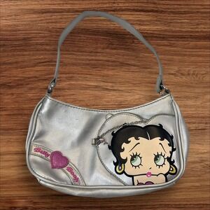 Betty Boop Silver Y2K Shoulder Bag Purse Handbag Novelty Character Graphic‎ Cute